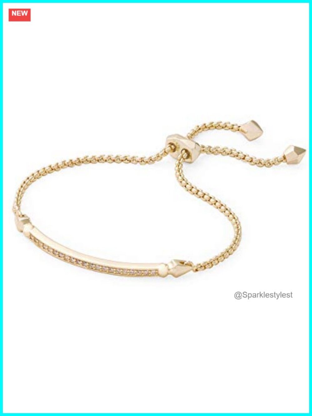 Adjustable Link Chain Bracelet for Women 9 Inch Contemporary Gift